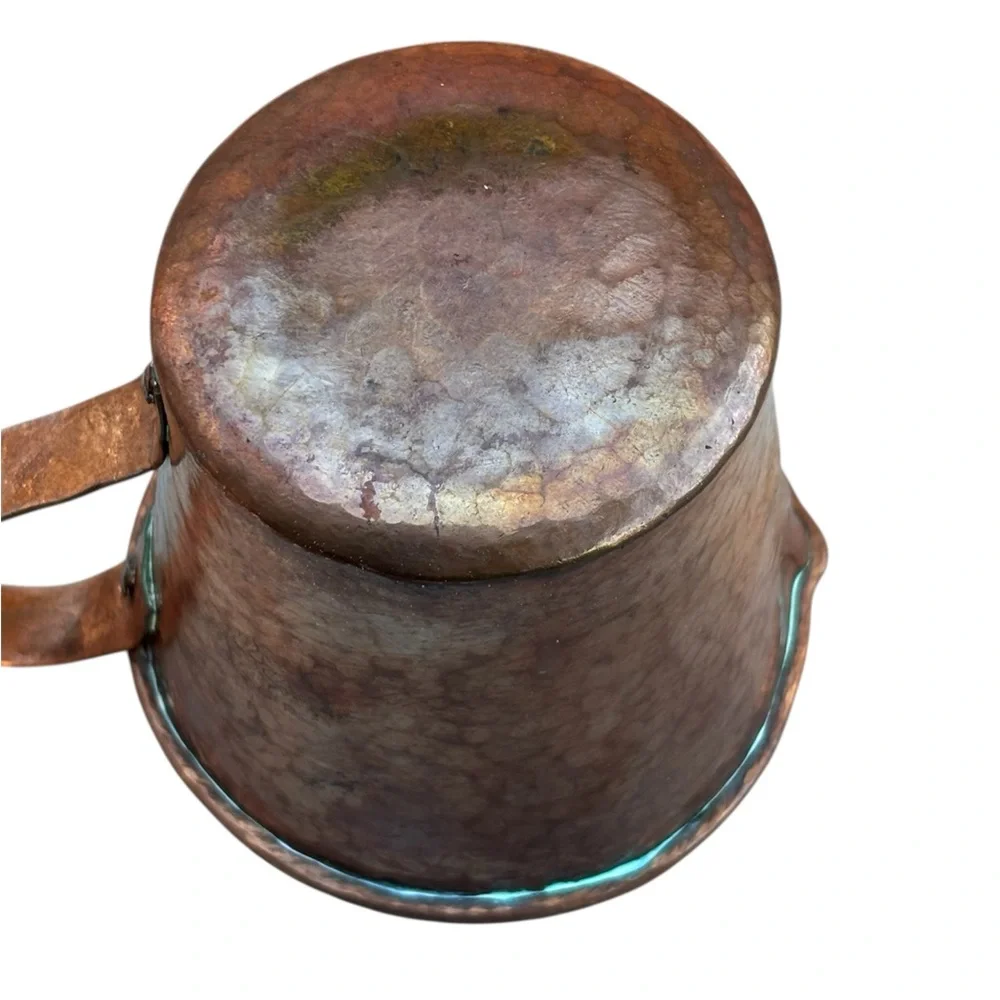 Rustic Copper Creamer Pourer with Handle